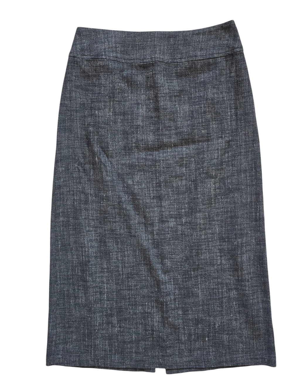 Classic Gray Midi Pencil Skirt XS Business Casual